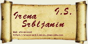 Irena Srbljanin vizit kartica
